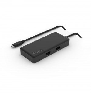 Black Belkin Connect USB-C 5-in-1 Multiport Adapter | TNQGA7401